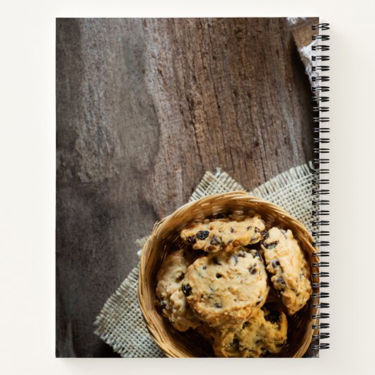 Gepersonaliseerde familie Cookbook Cookie Recipe Notitieboek (Achterkant)
