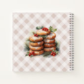 Gepersonaliseerde familie cookie recepten met naam notitieboek (Achterkant)