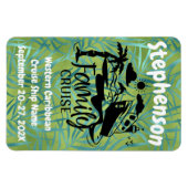 Gepersonaliseerde familie cruise deur decor magneet (Horizontaal)