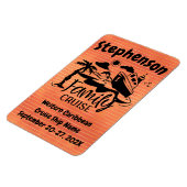 Gepersonaliseerde familie cruise deur decor magneet (Linkerzijde)