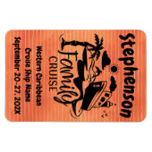 Gepersonaliseerde familie cruise deur decor magneet (Horizontaal)