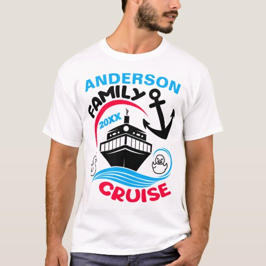 Gepersonaliseerde familie cruise Shirten T-shirt (Voorkant)