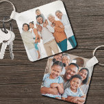 Gepersonaliseerde Familie Dubbelzijdige Twee Foto Sleutelhanger<br><div class="desc">Creëer een aangepaste aandenken met deze dubbelzijdige foto-sleutelhanger, ontworpen om twee verschillende foto's weer te geven - één aan elke kant. Het is perfect voor het vastleggen van speciale familieherinneringen of het herdenken van een familiereünie. Of u nu uitgebreide familiefoto's of momenten van een grote bijeenkomst wilt weergeven, de sleutelhanger...</div>