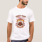 Gepersonaliseerde familie Feast Squad 2025 Thanksg T-shirt (Voorkant)