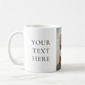 Gepersonaliseerde Familie Foto Aangepaste Tekst Af Koffiemok (Links)