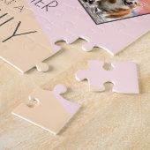 Gepersonaliseerde familie foto collage elegant mod legpuzzel (Zijkant)