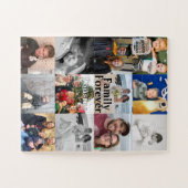 Gepersonaliseerde familie Foto collage Jigzaag Puz Legpuzzel (Horizontaal)