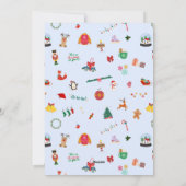 Gepersonaliseerde familie foto ingelijst schattige feestdagenkaart (Achterkant)