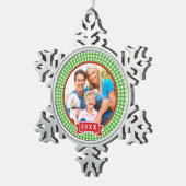 Gepersonaliseerde familie foto Keepsake Ornament (Rechts)