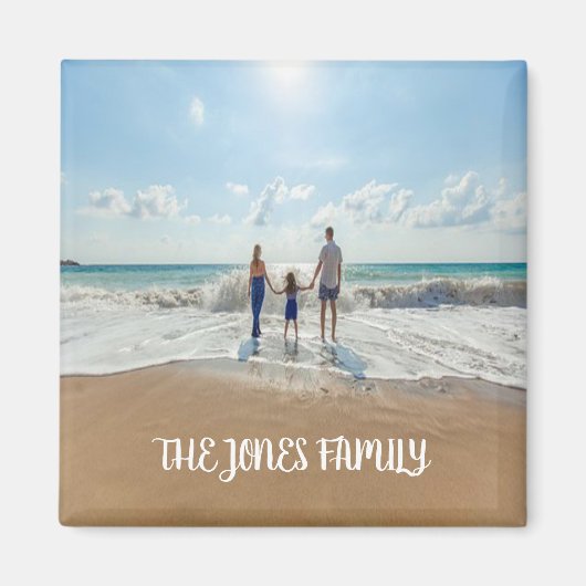 Gepersonaliseerde familie foto Magnet (Voorkant)