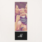 Gepersonaliseerde familie Foto Monogram Yoga Mat (Voorkant)