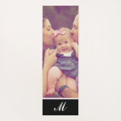 Gepersonaliseerde familie Foto Monogram Yoga Mat (Achterkant)