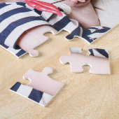 Gepersonaliseerde familie Foto Puzzle Legpuzzel (Zijkant)