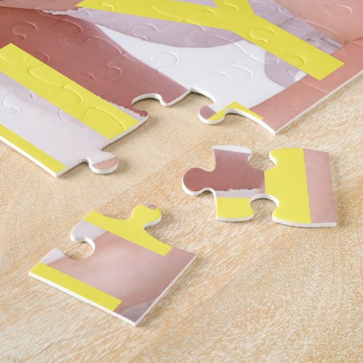 Gepersonaliseerde familie Foto Puzzle Legpuzzel (Zijkant)