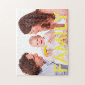 Gepersonaliseerde familie Foto Puzzle Legpuzzel (Verticaal)