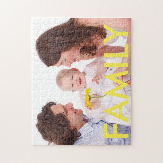 Gepersonaliseerde familie Foto Puzzle Legpuzzel (Verticaal)