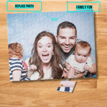 Gepersonaliseerde familie Foto Puzzle