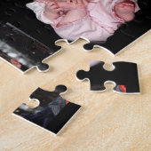 Gepersonaliseerde familie Foto Puzzle Legpuzzel (Zijkant)