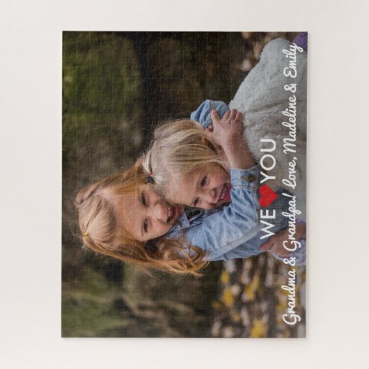 Gepersonaliseerde familie Foto van jullie grootoud Legpuzzel (Verticaal)
