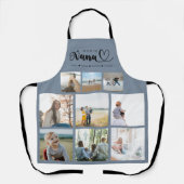 Gepersonaliseerde familie fotocollage We houden va Schort (Voorkant)