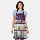 Gepersonaliseerde familie fotocollage We houden va Schort (Gedragen)