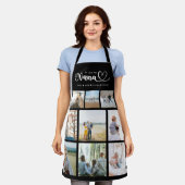 Gepersonaliseerde familie fotocollage We houden va Schort (Gedragen)