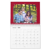 Gepersonaliseerde familie foto's kalender (Jan 2026)
