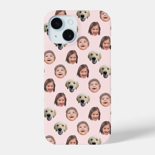 Gepersonaliseerde Familie Gezicht 3 Foto's Lichtro Case-Mate iPhone Case
