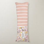 Gepersonaliseerde familie herfst Waterverf Lichaamskussen (Voorkant Verticaal)