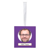 Gepersonaliseerde familie Houten Kubus Ornament (Rechts)