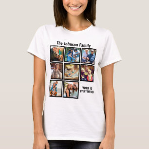 Gepersonaliseerde familie is alles wat fotocollage t-shirt