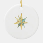 Gepersonaliseerde Familie Kerst Joseph Mary Jesus Keramisch Ornament (Achterkant)