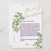 Gepersonaliseerde Familie Kerst Kaarten Uniek Fees (Achterkant)