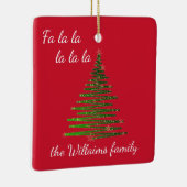 Gepersonaliseerde familie kerst ornament (Rechts)