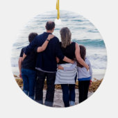 Gepersonaliseerde Familie Kerst Ornamenten met Fot (Achterkant)