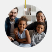 Gepersonaliseerde Familie Kerstmis Gnomen meisje b Keramisch Ornament (Achterkant)