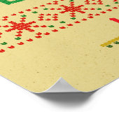 Gepersonaliseerde familie Kerstmis "Het grootste g Poster (Hoek)