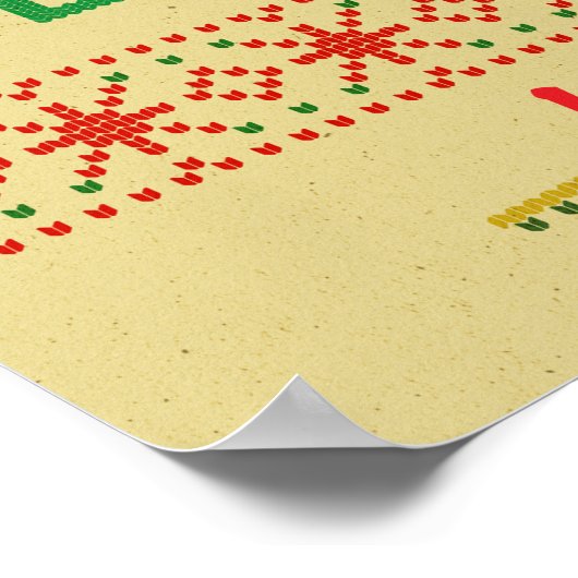 Gepersonaliseerde familie Kerstmis "Het grootste g Poster (Hoek)