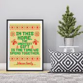 Gepersonaliseerde familie Kerstmis "Het grootste g Poster