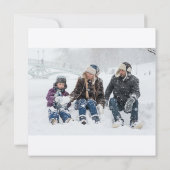 Gepersonaliseerde Familie Kerstmis met Foto Kaart (Achterkant)