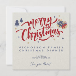 Gepersonaliseerde Familie Kerstmis met Foto Kaart