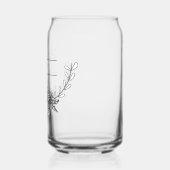 Gepersonaliseerde familie-Logo Blikvorm Glas (Links)