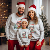 Gepersonaliseerde Familie Matching Kerst Elf Trui