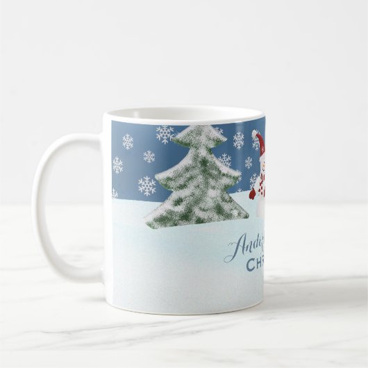 Gepersonaliseerde familie: Mok kerstmis Snowman (Links)