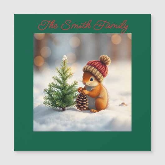 Gepersonaliseerde familie muis Kerstmis (Voorkant)