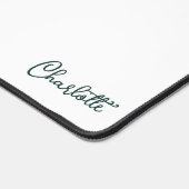 Gepersonaliseerde familie nautische boot huis bureaumat (Hoek)