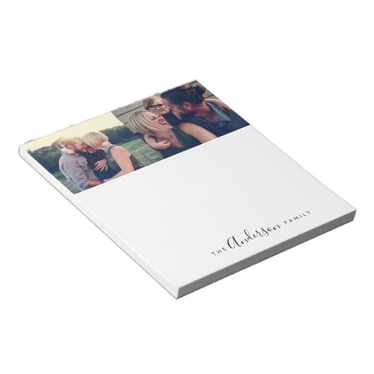 Gepersonaliseerde familie notitieblok (Schuin)