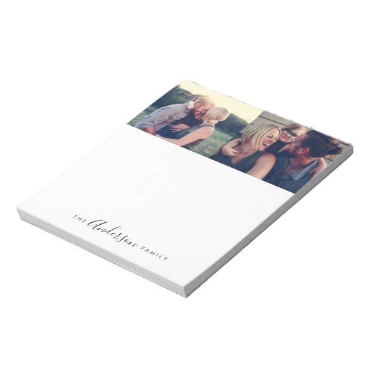 Gepersonaliseerde familie notitieblok (Linkerzijde)