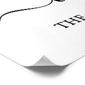 gepersonaliseerde familie ohana modern minimalisti poster (Hoek)