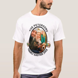 Gepersonaliseerde Familie Paasei Fotomand T-shirt